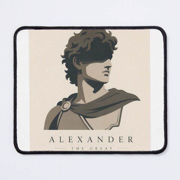 Item preview, Alexander The Great Vintage Poster Minimalism Ancient Greek Statue Wall Art Print designed and sold by Wandered North.