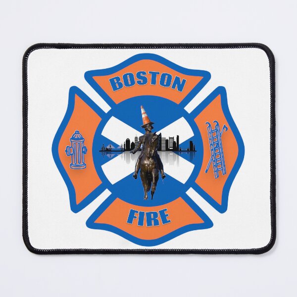 Item preview, BOSTON FIRE - Tartan Army Boston Fire Department Traffic Cone Maltese Cross designed and sold by FireEMSDesigns.