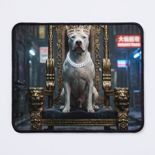 Item preview, Pitbull King on Golden Throne designed and sold by FENOMStudio.