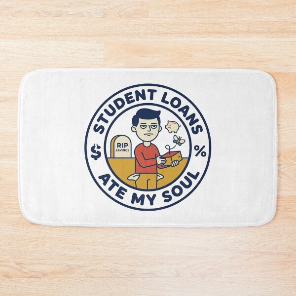 Item preview, Student Loans Ate My Soul Funny College Quote designed and sold by QuirkyCartel.