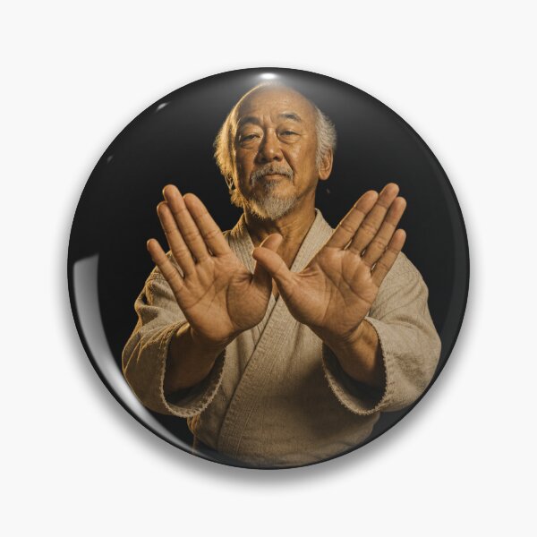 Item preview, Mr. Miyagi throwing up the W for the Wu designed and sold by Primotees.