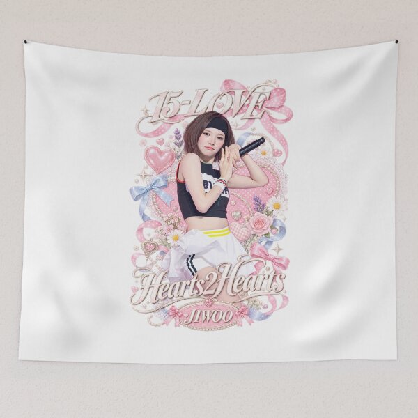 Item preview,  Jiwoo Heart Pose Hearts2Hearts Stage Aesthetic Poster | S2U Lovely Charm designed and sold by Valereekmerch.