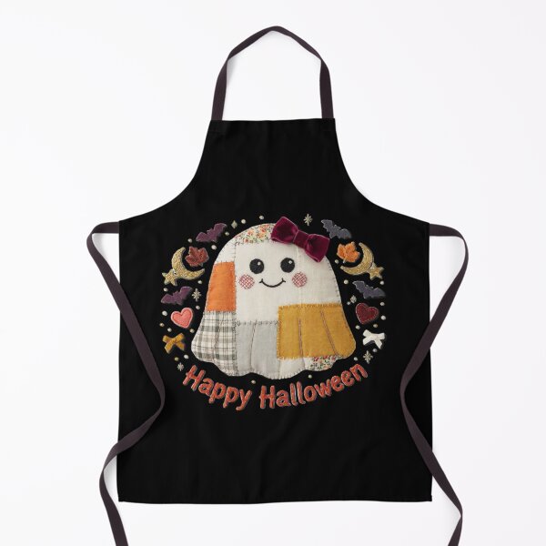 Item preview, Cute Patchwork Ghost Happy Halloween Bow Bat Autumn Fall Aesthetic Gift designed and sold by Zizo-DR44.