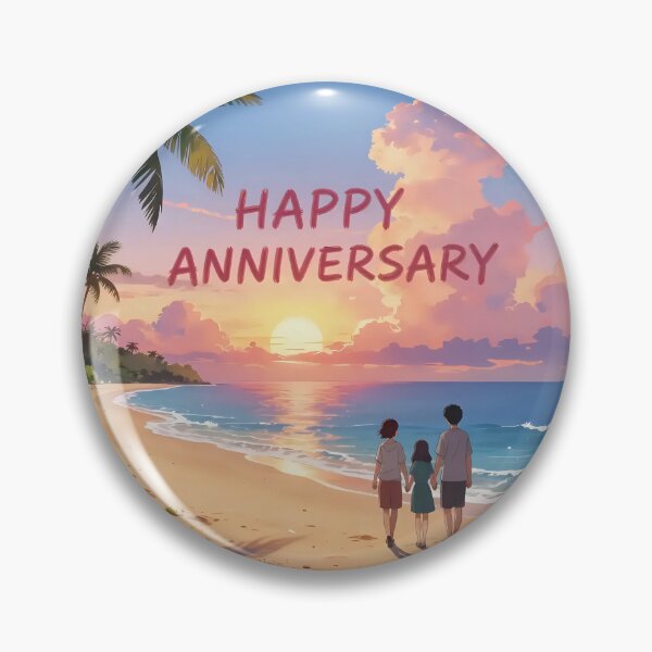 Item preview, Happy Anniversary – Tropical Beach Romance designed and sold by Nomad-Maynard.