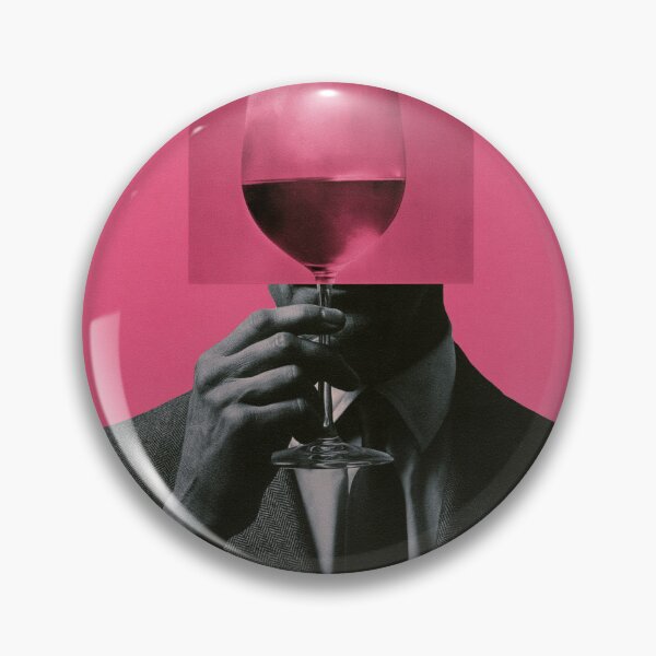 Item preview, SOMM DIGI Red Wine Glass Head Collage designed and sold by SOMM DIGI ART .