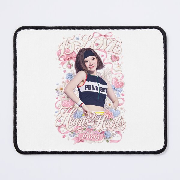 Item preview, Jiwoo Hearts2Hearts Cute Stage Mic Moment Print | Soft Angel Vibes for S2U designed and sold by Valereekmerch.