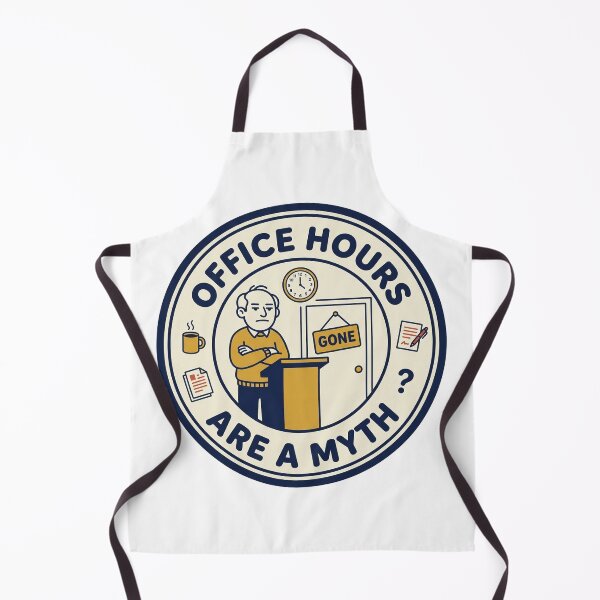 Item preview, Office Hours Are A Myth Funny Professor designed and sold by QuirkyCartel.