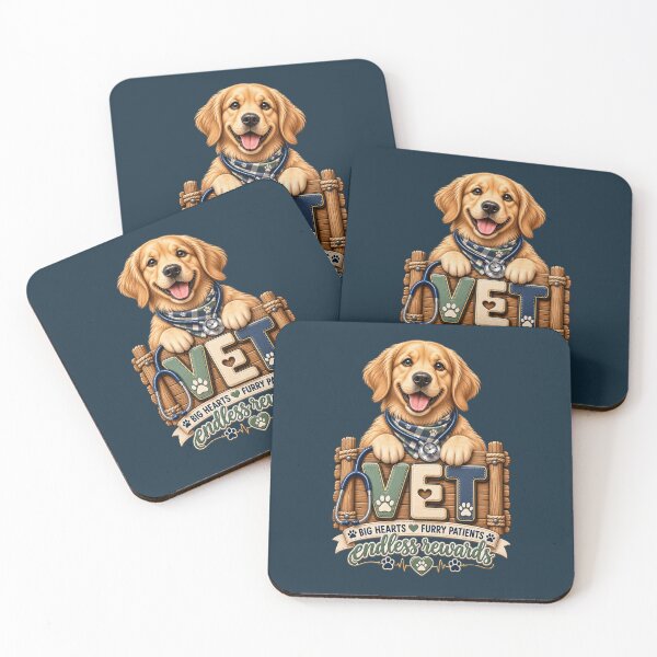 Item preview, Golden Retriever Vet – Big Hearts Furry Patients Veterinary Design designed and sold by HO•Designs.