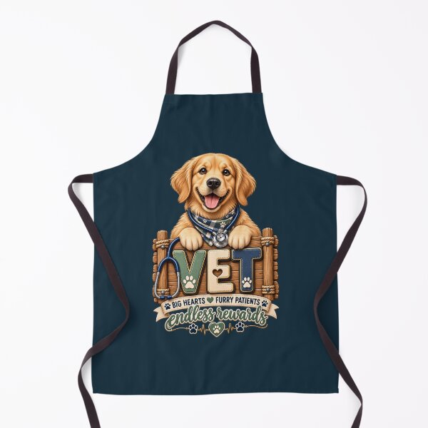 Item preview, Golden Retriever Vet – Big Hearts Furry Patients Veterinary Design designed and sold by HO•Designs.