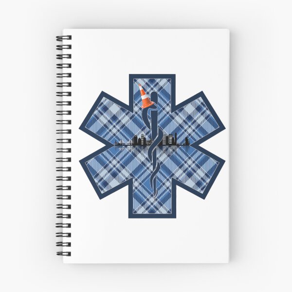 Item preview, BOSTON EMS - Tartan Army Caduceus Traffic Boston Skyline Cone Star of Life designed and sold by Bee Bum Designs.