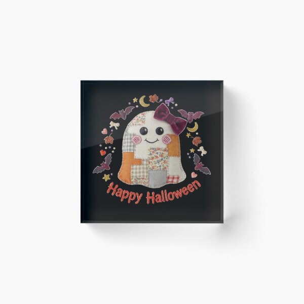 Item preview, Cute Patchwork Ghost Halloween Bow Happy Halloween Cozy Fall Gift designed and sold by Zizo-DR44.