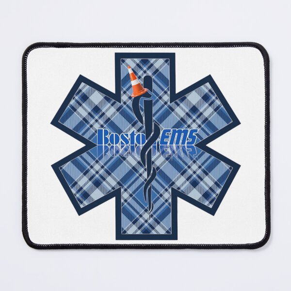 Item preview, BOSTON EMS - Tartan Army Caduceus Traffic Cone Star of Life designed and sold by FireEMSDesigns.