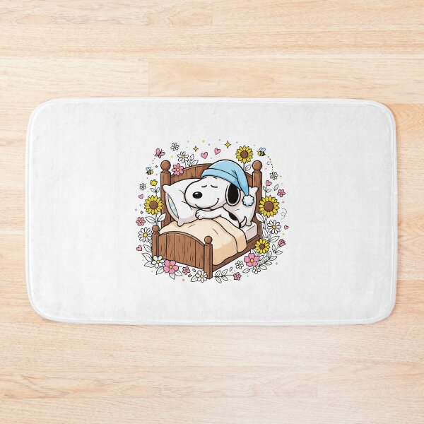 Item preview, Cozy Sleepy Dog in Garden Bed Design designed and sold by BennMataka.