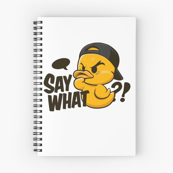 Item preview, Streetwise Cartoon Duck With Attitude Thinking 'Say What?' — Mascot, Skeptical Expression, Baseball Cap designed and sold by KanDa-Shop.