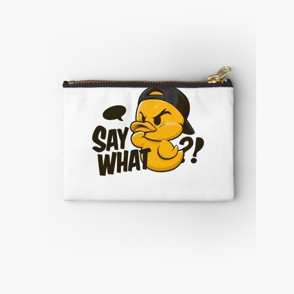 Item preview, Streetwise Cartoon Duck With Attitude Thinking 'Say What?' — Mascot, Skeptical Expression, Baseball Cap designed and sold by KanDa-Shop.
