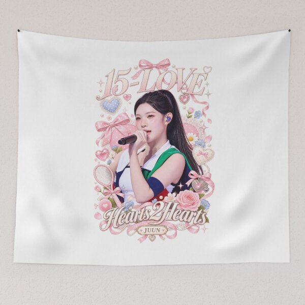 Item preview, Juun Hearts2Hearts Coquette Tennis Ribbon Poster | S2U Pink Dreamland designed and sold by Valereekmerch.