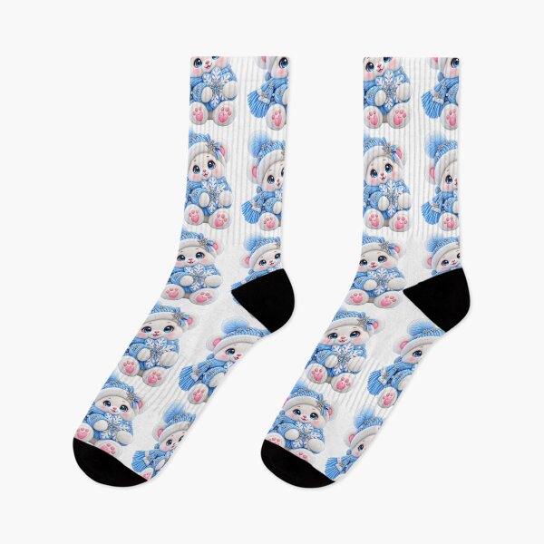 Item preview, Luxury Kawaii Christmas Snow Bear Digital Download designed and sold by Bairwakings.