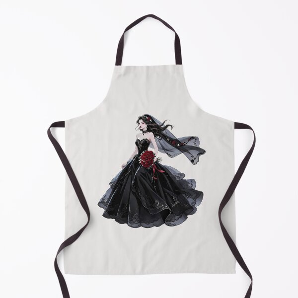 Item preview, Gothic Black Bride with Red Roses — Whimsigoth Art designed and sold by Bondingbonding.