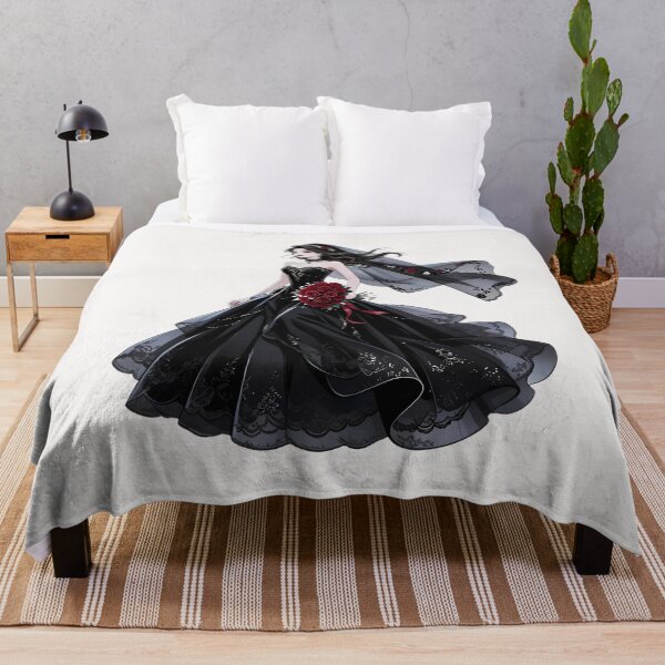 Item preview, Gothic Black Bride with Red Roses — Whimsigoth Art designed and sold by Bondingbonding.