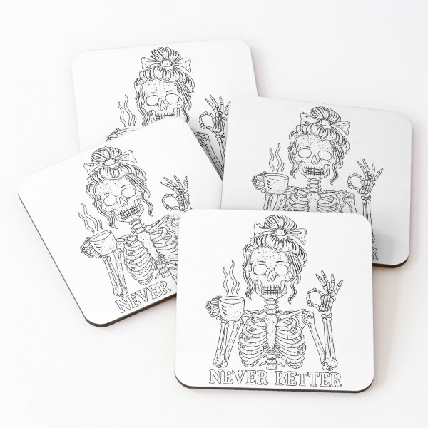 Item preview, Skeleton Coffee, Never Better designed and sold by dariakustocr.