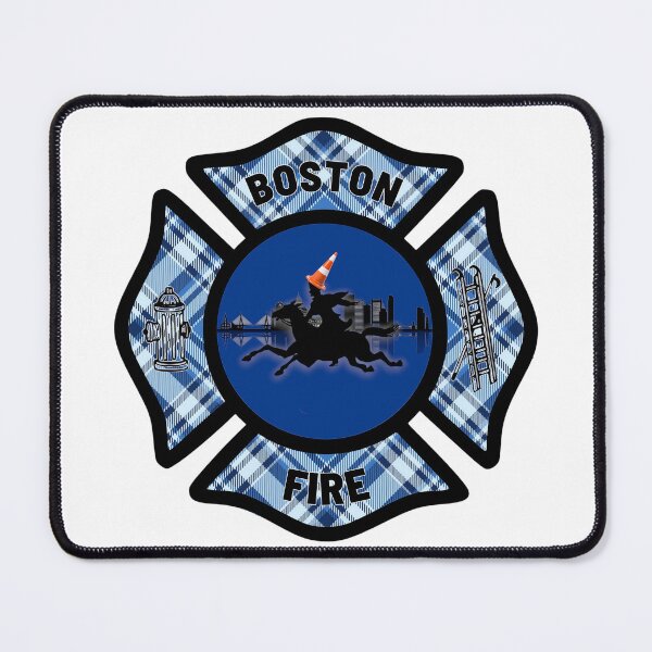 Item preview, BOSTON FIRE - Tartan Army Boston Fire Department Paul Revere Traffic Cone designed and sold by Bee Bum Designs.