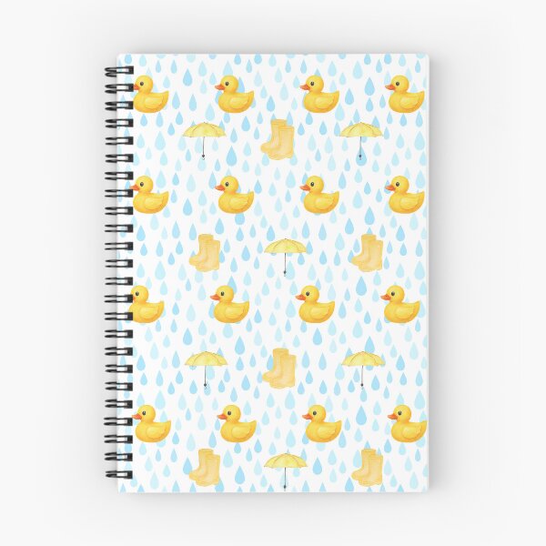 Item preview, Cute Ducks Rainboots Umbrellas Background Raindrops Pattern designed and sold by JaymeOctober.