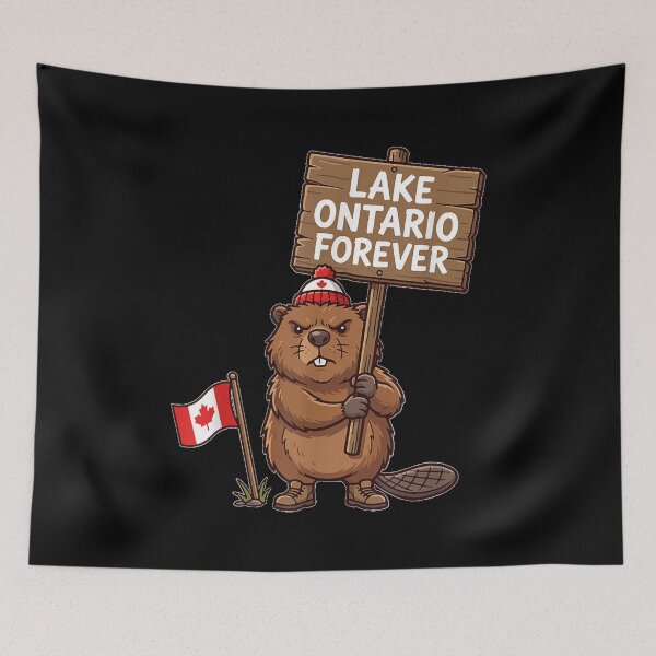 Item preview, Lake Ontario Forever Beaver Funny Anti Lake America  designed and sold by DienesAngele.