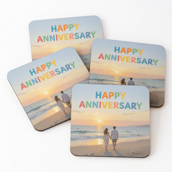 Item preview, Happy Anniversary – Tropical Beach Romance designed and sold by Nomad-Maynard.