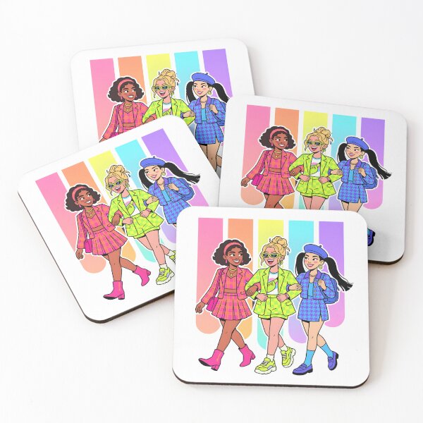 Item preview, 90s Retro Girls Fashion Squad Houndstooth Plaid Streetwear designed and sold by IrisByJoVon.