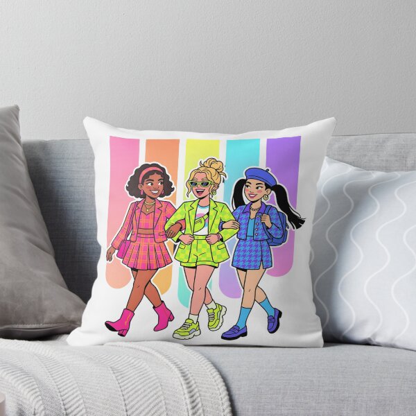 Item preview, 90s Retro Girls Fashion Squad Houndstooth Plaid Streetwear designed and sold by IrisByJoVon.