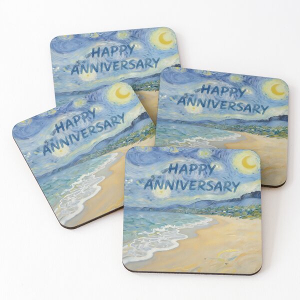 Item preview, Happy Anniversary – Tropical Beach Romance designed and sold by Nomad-Maynard.