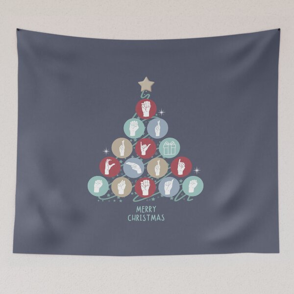 Item preview, Merry Christmas ASL American Sign Language Faith Looks Good designed and sold by FaithLooksGood.