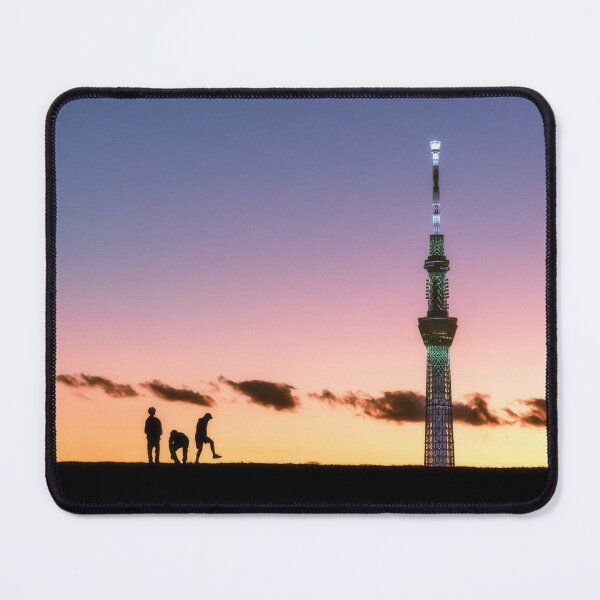 Item preview, Friends Enjoying the Sunset with Tokyo Skytree designed and sold by Jordan McChesney.