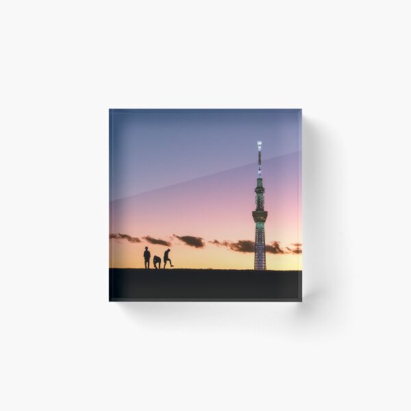 Item preview, Friends Enjoying the Sunset with Tokyo Skytree designed and sold by Jordan McChesney.