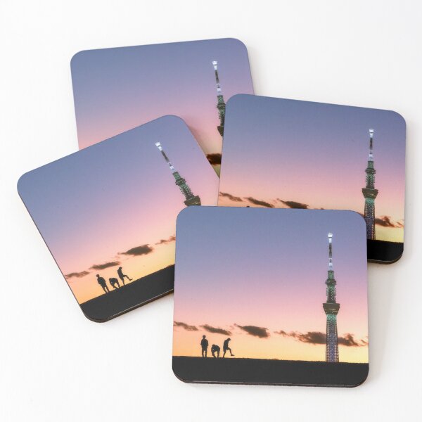 Item preview, Friends Enjoying the Sunset with Tokyo Skytree designed and sold by Jordan McChesney.