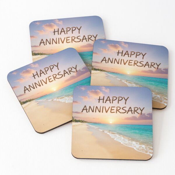Item preview, Happy Anniversary – Tropical Beach Romance designed and sold by Nomad-Maynard.