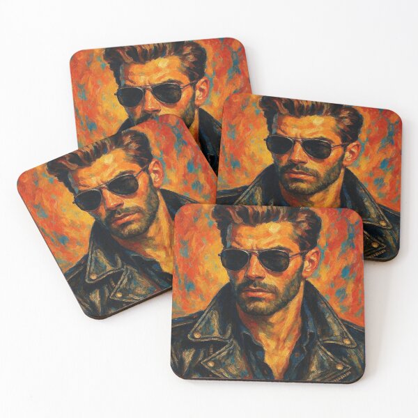 Item preview, Gay San Francisco Color Pop Leather Trade Tom of Finland Tribute Graphic Design designed and sold by ItsAKinkThing.