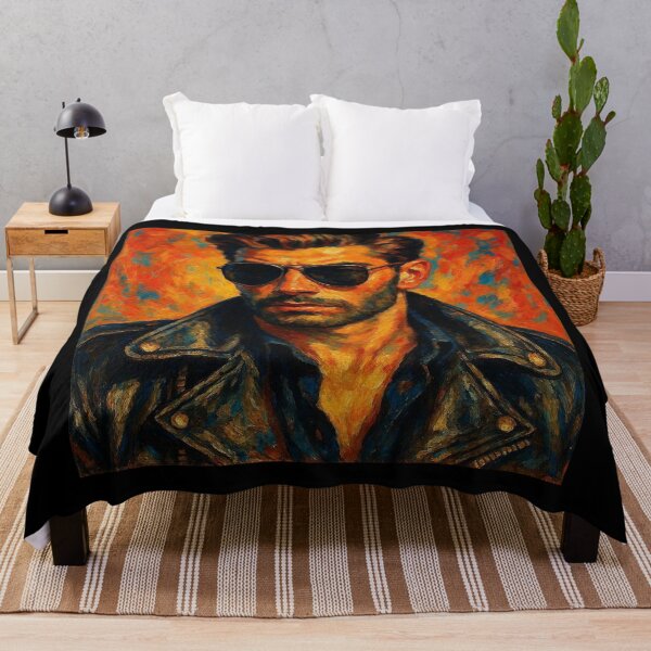 Item preview, Gay San Francisco Color Pop Leather Trade Tom of Finland Tribute Graphic Design designed and sold by ItsAKinkThing.