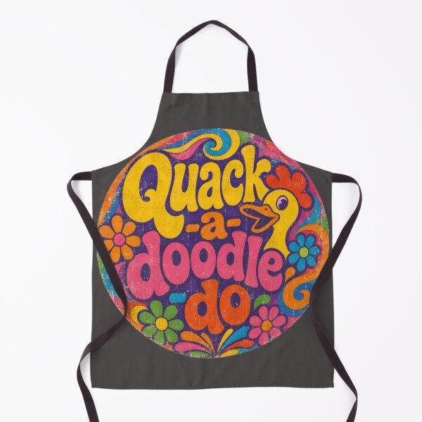Item preview, Quack-a-doodle-do – Retro Psychedelic Design (Distressed Version) designed and sold by ZombieZooCuties.