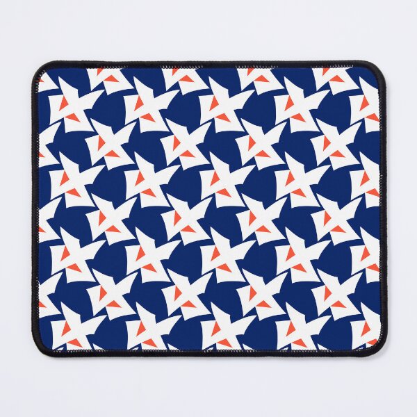 Item preview, Geometric abstract pattern retro blue designed and sold by fuzzyfox.