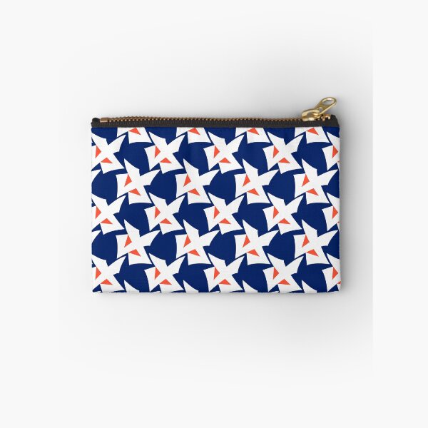 Item preview, Geometric abstract pattern retro blue designed and sold by fuzzyfox.