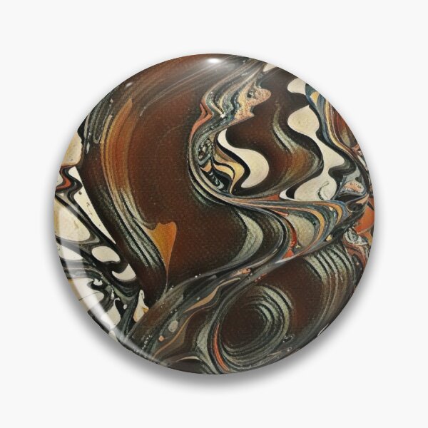 Item preview, Molten Ember Flow – Brown Orange Fluid Abstract designed and sold by Absractshop4942.