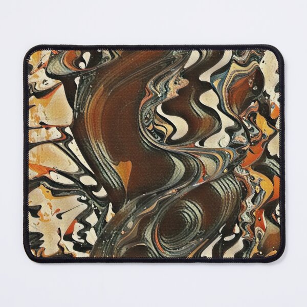 Item preview, Molten Ember Flow – Brown Orange Fluid Abstract designed and sold by Absractshop4942.