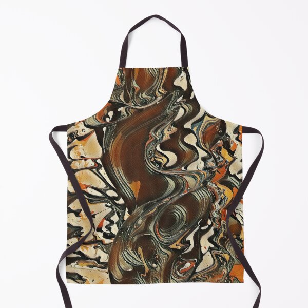 Item preview, Molten Ember Flow – Brown Orange Fluid Abstract designed and sold by Absractshop4942.