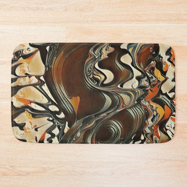 Item preview, Molten Ember Flow – Brown Orange Fluid Abstract designed and sold by Absractshop4942.