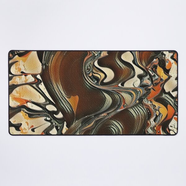 Item preview, Molten Ember Flow – Brown Orange Fluid Abstract designed and sold by Absractshop4942.