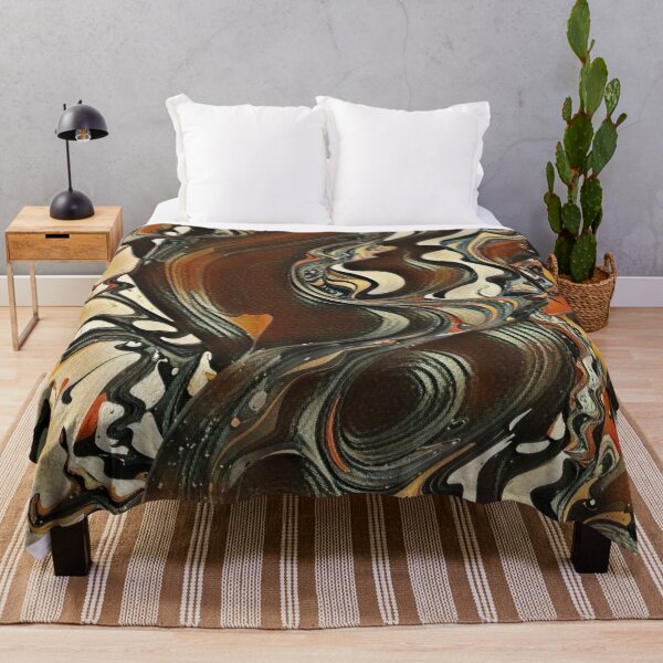 Item preview, Molten Ember Flow – Brown Orange Fluid Abstract designed and sold by Absractshop4942.