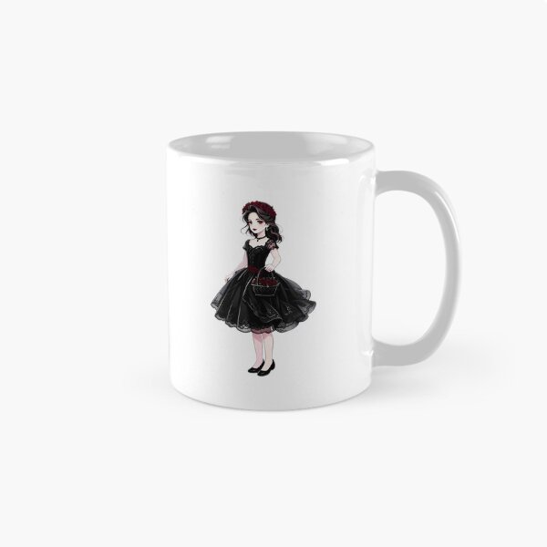 Item preview, Gothic Flower Girl with Red Roses — Whimsigoth Art designed and sold by Bondingbonding.