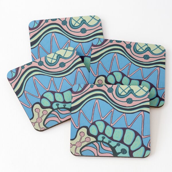 Item preview, Molecular Dream | Psychedelic Abstract Wall Art designed and sold by WonderwildArt.