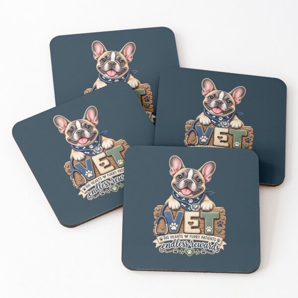 Item preview, French Bulldog Vet – Big Hearts Furry Patients Veterinary Design designed and sold by HO•Designs.